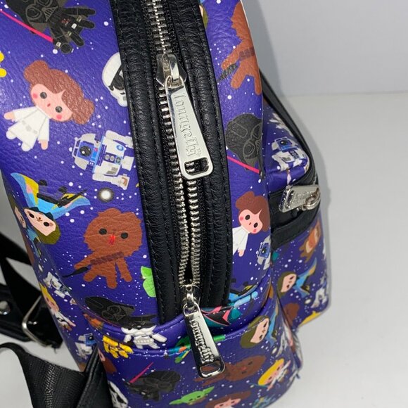 Disney Parks Exclusive X Loungefly Star Wars Chibi Backpack Collectible NWOT - Picture 6 of 16